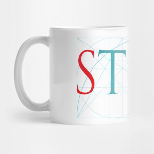 STEM with Golden Ratio, Science, Technology, Engineering, Mathematics Mug